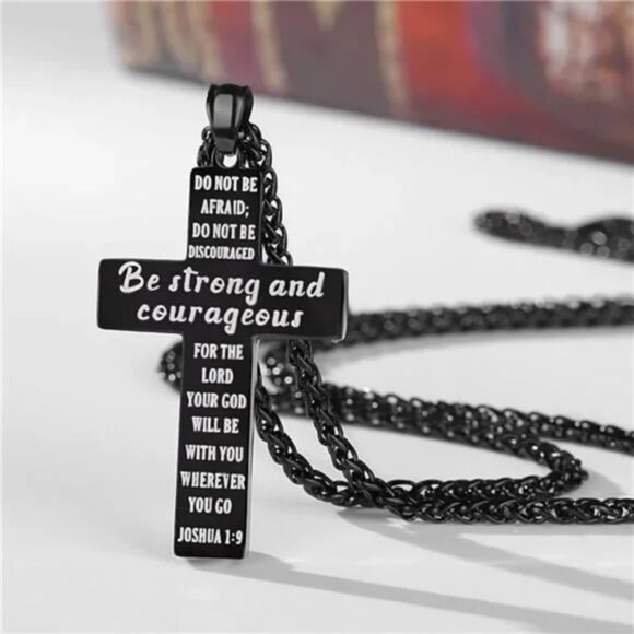 NEW American Flag Cross Necklace Inspirational Religious Gift Ideas - Picture 4 of 5